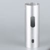 Customized perforated sandblasted oxidized silver audio shell