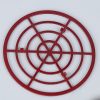 Manufacturers produce red spray paint air inlet mesh accessories