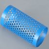 Stamping thin-walled aluminum pipe spray paint blue