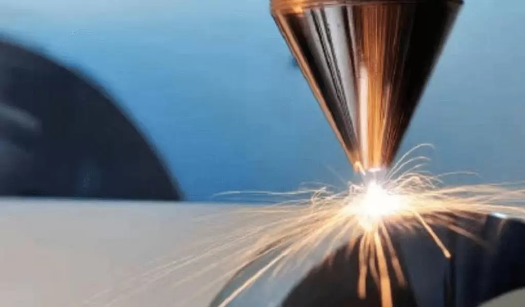 Laser fusion cutting can achieve higher cutting speeds than gaseous cutting