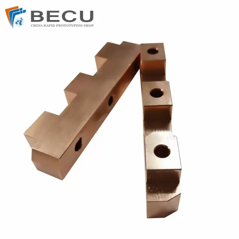 CNC Machining Electrical Conduction Copper Bar With Electro-Galvanized