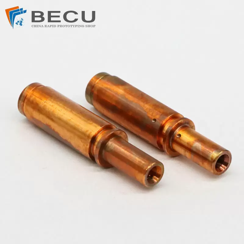 Swiss Turning Gold-Plated T2 Copper Parts