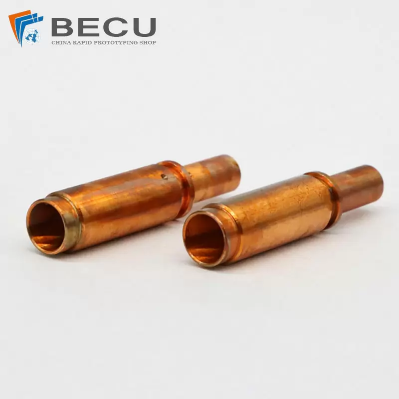 Swiss Turning Gold-Plated T2 Copper Parts