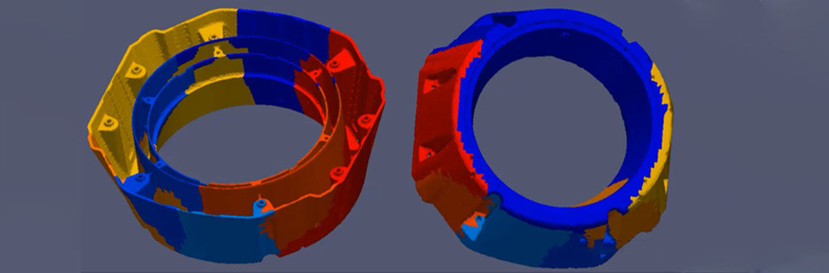 Die casting simulates multi-layer thin shell parts to quickly obtain perfect flow state