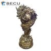 3D Printing Font Engraving Color Painting Dragon Head Trophy