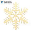 Laser Engraving Snowflake Plywood Craft