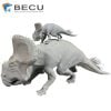 jetFusion 3D Printing Triceratops Mother and Child Sculpture