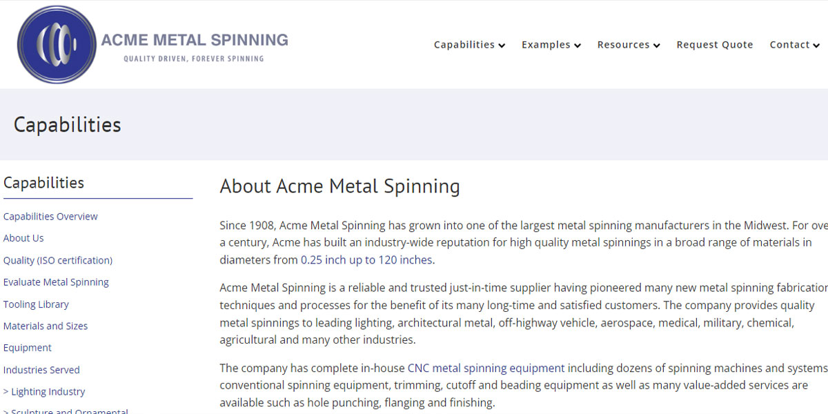 4.acme spinning company