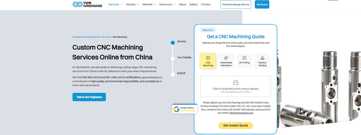 Yijin Hardware CNC Machining