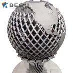 3D Printing TC4 Metal Globe Table Decoration