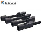 Black Nylon Medical Threaded Screw By MJF 3D Printing
