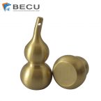 CNC Machining Brass Solid Gourd Keychain
