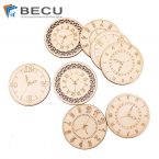 Laser Cut Round Plywood World Clock In Wall Hanging