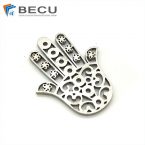 Laser Cutting 316 Big Palm Shape Hip Hop Pendant