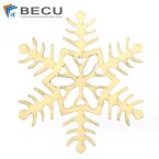 Laser Engraving Snowflake Plywood Craft