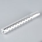 Metal Stamping Custom Silver Thin-Walled Perforated Aluminum Tube