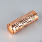 Supply Golden Hollow Stamping Aluminum Tube With Cover
